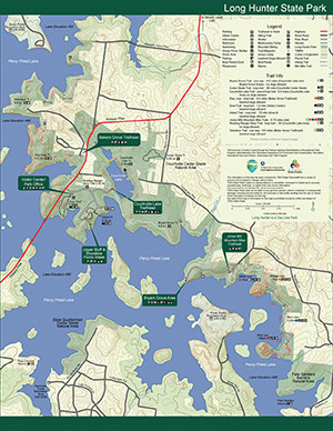 Long Hunter State Park Map